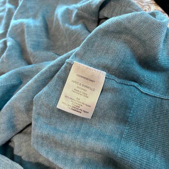 Veronica Beard Inez merino henley pullover M/L - Picture 7 of 8